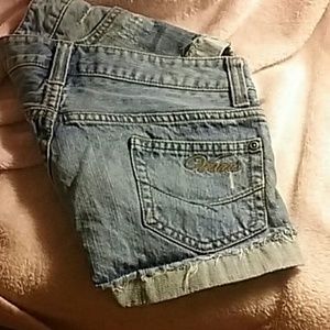**2 for $20**Vans distressed denim shorts